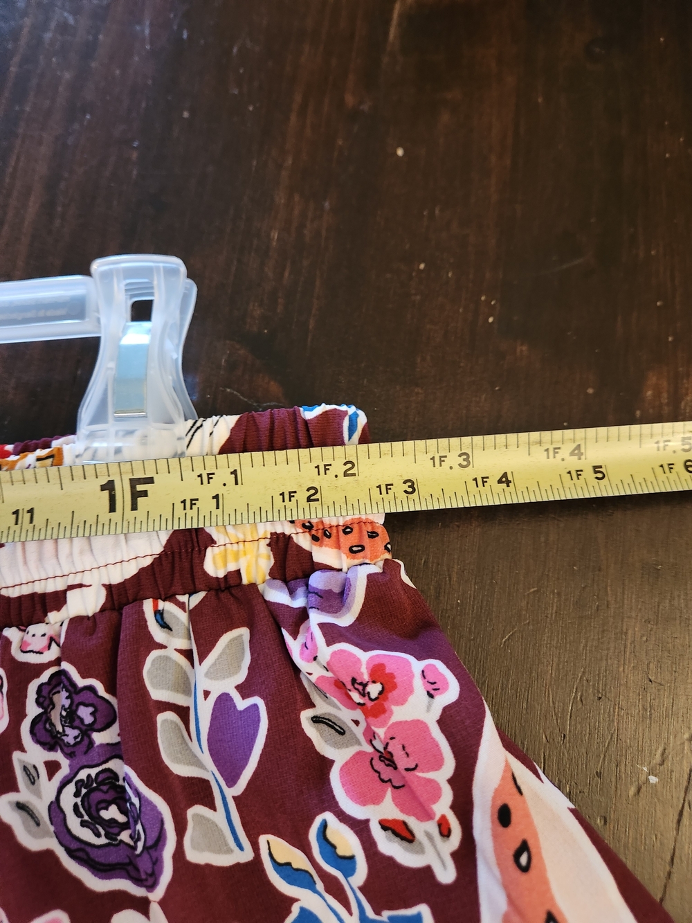 3/$20 SALE! Tiered Multi-colour Floral Maxi Skirt With Pockets - Picture 4 of 6